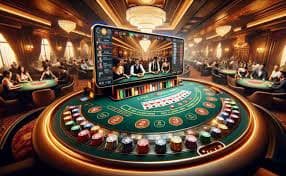 Papan baccarat dan statistik pemain-banker